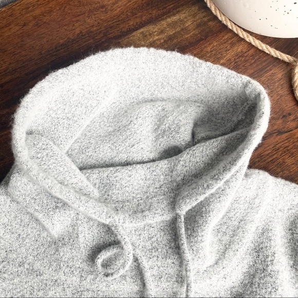 Frank+ Oak- Grey cowl neck cozy sweater, grey S - Picture 4 of 7